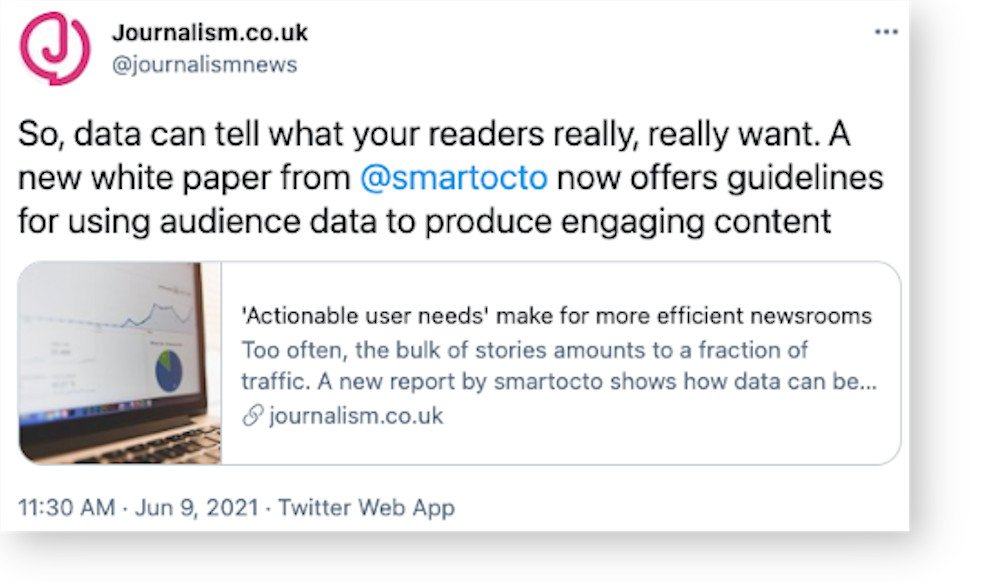 journalism.co.uk: Data can tell you what readers really, really want