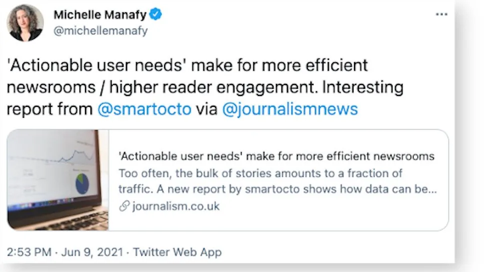 Media response user needs 5