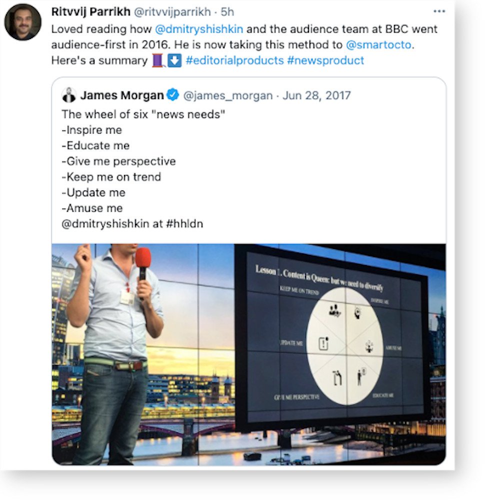 Ritvvij Parrikh: Dmitry Shishkin is taking the BBC's audience-first approach to smartocto