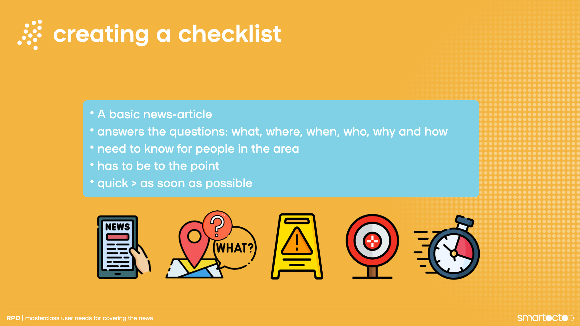 update me checklist