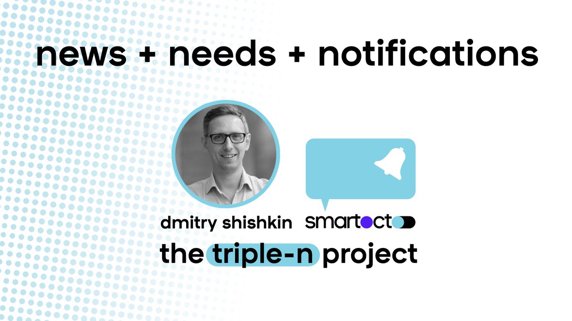 Smartocto and Dmitry Shishkin work together on the Triple N project: news, needs, notifications