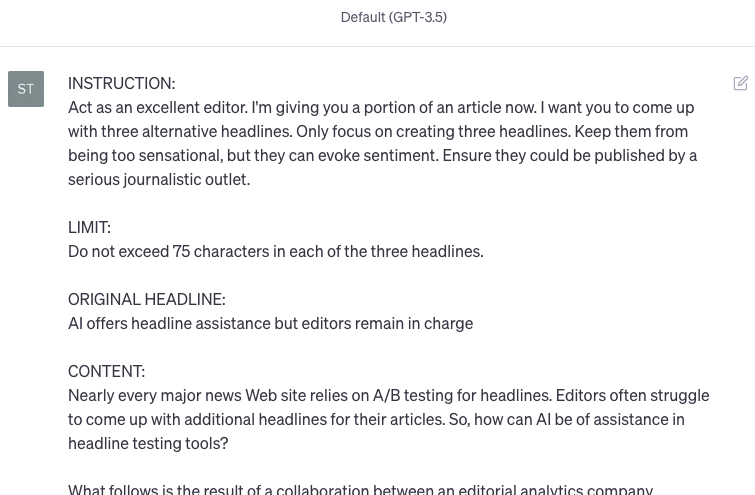 artificial intelligence chatgpt instruction